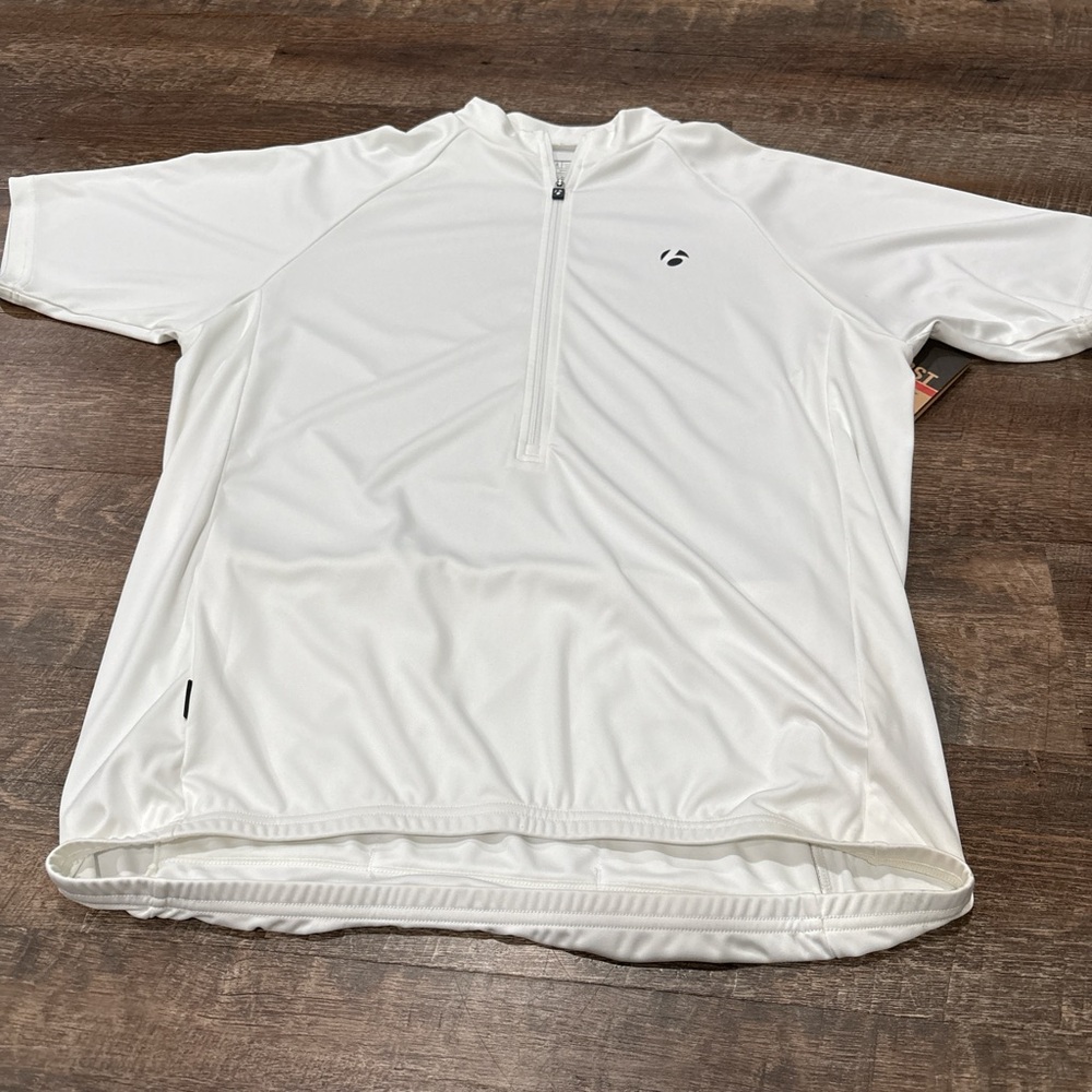 Men's White cycling jersey